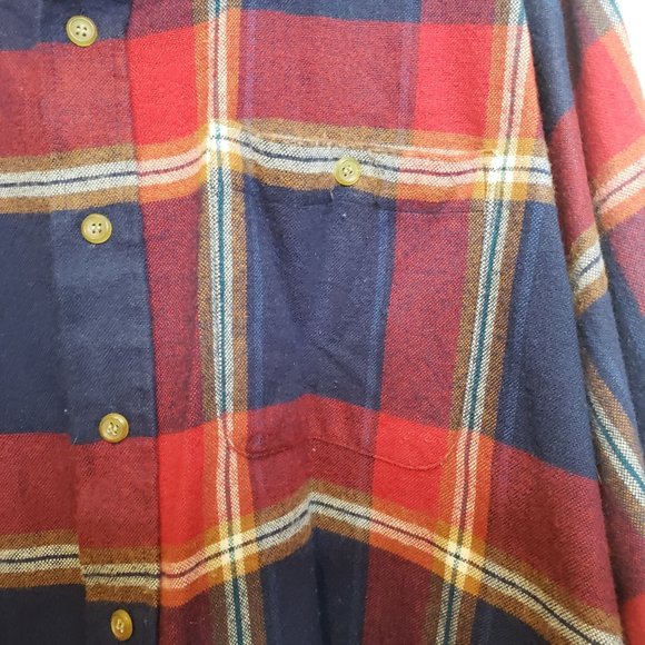 Vintage Flannel Shirt Arrow Sport Big And Tall 3X Acrylic Hong Kong - Picture 4 of 8